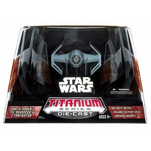 해즈브로 Hasbro Star Wars Titanium Series Die-Cast Darth Vaders Tie Advanced Starfighter