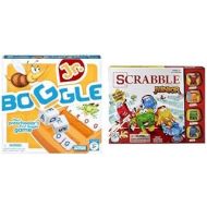 Hasbro Boggle Junior Game and Scrabble Junior Game Bundle