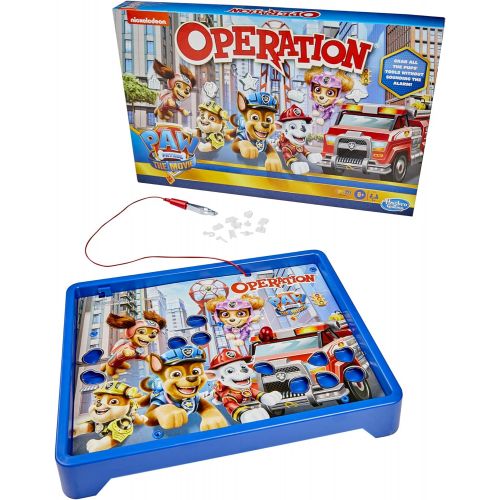 해즈브로 Hasbro Gaming Operation Game: Paw Patrol The Movie Edition Board Game for Kids Ages 6 and Up, Nickelodeon Paw Patrol Game for 1 or More Players