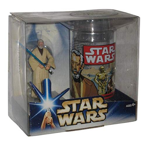 해즈브로 Hasbro Star Wars A New Hope OBI Wan Kenobi Collectible Figure and Cup