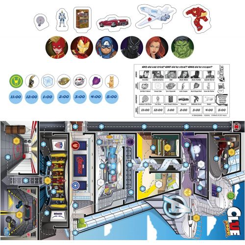 해즈브로 Hasbro Gaming Clue Junior: Marvel Avengers Edition Board Game for Kids Ages 5+, Lokis Big Trick, Classic Mystery Game for 2-6 Players (Amazon Exclusive)