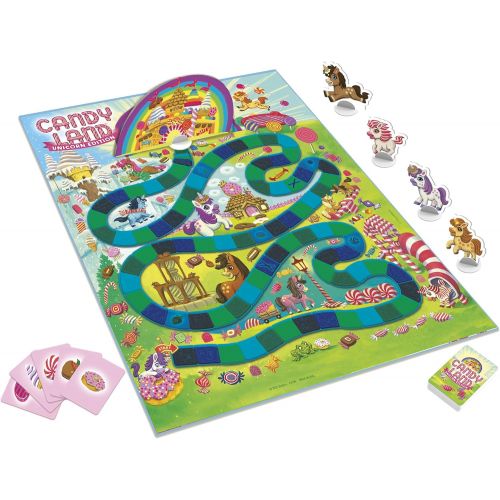 해즈브로 Hasbro Gaming Candy Land Unicorn Edition Board Game, Toddler Games, Unicorn Toys, Perfect Kids Gifts, Kids Board Games, Ages 3 and Up (Amazon Exclusive)