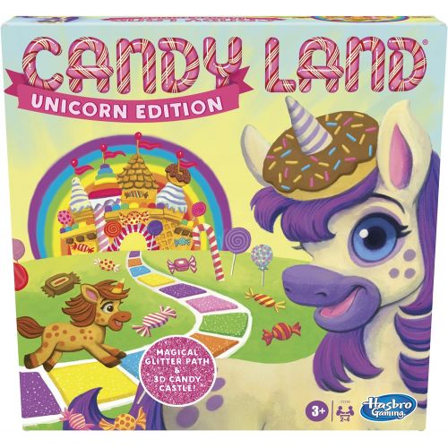 해즈브로 Hasbro Gaming Candy Land Unicorn Edition Board Game, Toddler Games, Unicorn Toys, Perfect Kids Gifts, Kids Board Games, Ages 3 and Up (Amazon Exclusive)