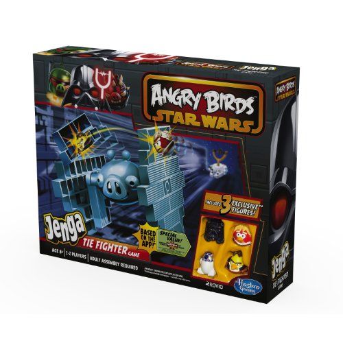 해즈브로 Hasbro Gaming Star Wars Angry Birds Jenga Tie Fighter Stacking Game