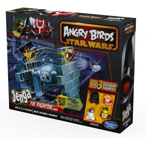 해즈브로 Hasbro Gaming Star Wars Angry Birds Jenga Tie Fighter Stacking Game