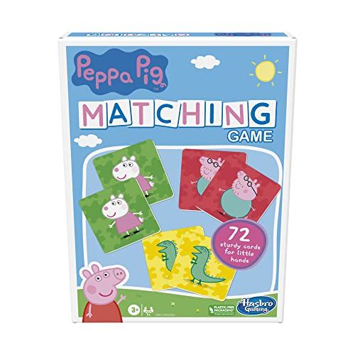 해즈브로 Hasbro Gaming Peppa Pig Matching Game for Kids Ages 3 and Up, Fun Preschool Game for 1+ Players