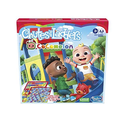 해즈브로 Hasbro Gaming Chutes and Ladders: CoComelon Edition Board Game for Kids Ages 3 and Up, Preschool Game for 2-4 Players (Amazon Exclusive)