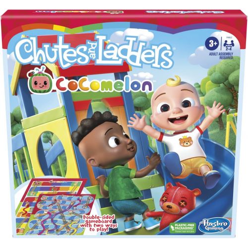 해즈브로 Hasbro Gaming Chutes and Ladders: CoComelon Edition Board Game for Kids Ages 3 and Up, Preschool Game for 2-4 Players (Amazon Exclusive)