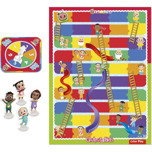 해즈브로 Hasbro Gaming Chutes and Ladders: CoComelon Edition Board Game for Kids Ages 3 and Up, Preschool Game for 2-4 Players (Amazon Exclusive)