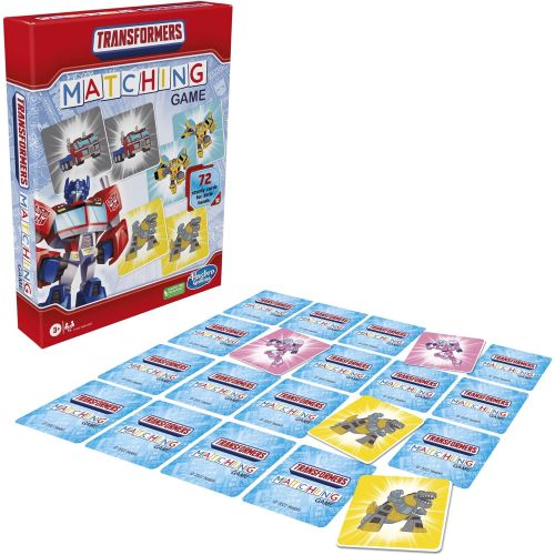 해즈브로 Hasbro Gaming Transformers Matching Game for Kids Ages 3 and Up, Fun Preschool Memory Game for 1+ Players