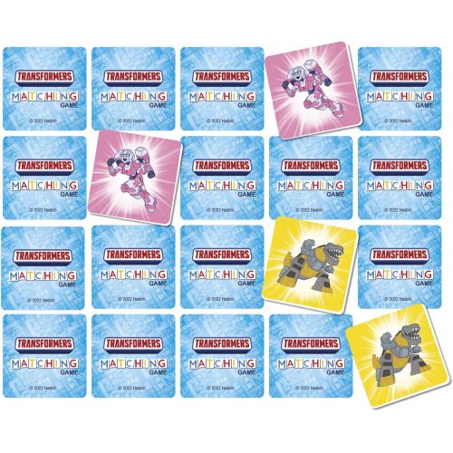 해즈브로 Hasbro Gaming Transformers Matching Game for Kids Ages 3 and Up, Fun Preschool Memory Game for 1+ Players