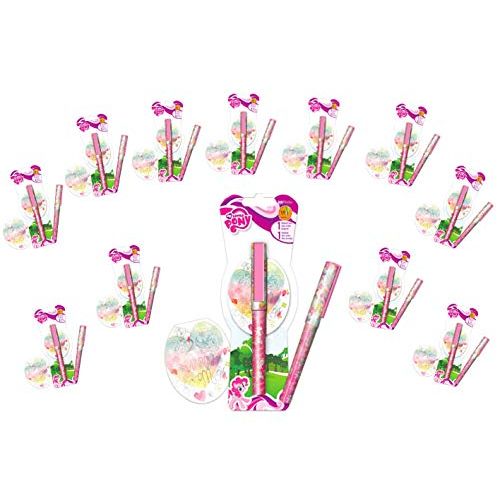 해즈브로 Hasbro My Little Pony Party Favors Set ~ 12 Pack MLP Pens and Notepads (MLP Party Supplies)