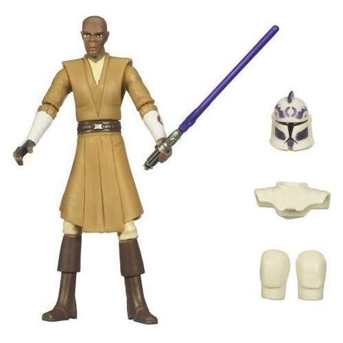 해즈브로 Hasbro Star Wars The Clone Wars Animated 3 3/4 Mace Windu Action Figure