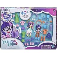 Hasbro My Little Pony Equestria Girls Fashion Squad Twilight Sparkle and Princess Cadance Mini Doll Set Toy, 40 Fashion Accessories