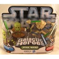 Hasbro Star Wars 2010 Galactic Heroes 2Pack Kit Fisto General Grievous