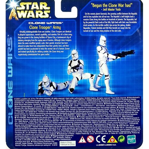 해즈브로 Hasbro Star Wars Clone Wars : Clone Trooper Army w. Green Sergeant