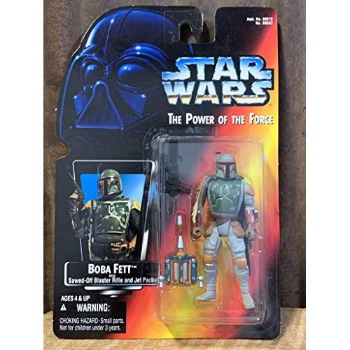 해즈브로 Hasbro Star Wars Boba Fett 1995 Red-Card Power of the Force Action Figure