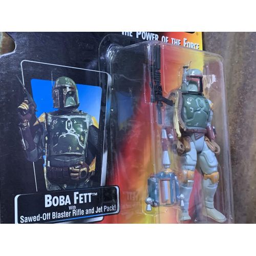 해즈브로 Hasbro Star Wars Boba Fett 1995 Red-Card Power of the Force Action Figure