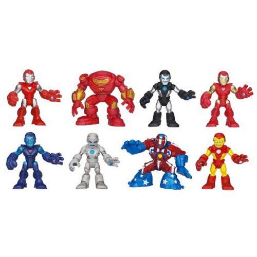 해즈브로 Hasbro Marvel Playskool Heroes Iron Man Adventures Exclusive Figure 8-Pack Hall Of Armor