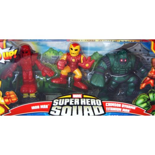 해즈브로 Hasbro Marvel Super Hero Squad Iron Man 2 Armor Wars Part II 3-Pack with Iron Man, Crimson Dynamo, and Titanium Man