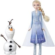 Hasbro Disney Frozen Magic Fun with Elsa & Olaf, Hebe Elsas Arm and Olaf Moves, Talks and Glows, Inspired by The Movie Disney Frozen 2 - Toy for Kids from 3 Years