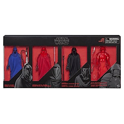 해즈브로 Hasbro Star Wars The Black Series Guard Action Figure 4 Pack Exclusive Senate, Imperial Royal, Emperors Shadow and Elite praetorian