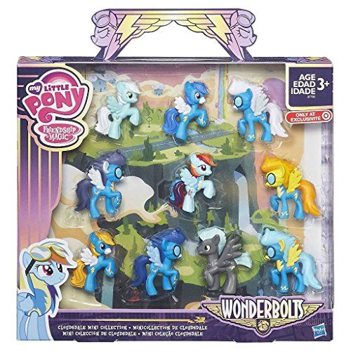 해즈브로 Hasbro My Little Pony Friendship is Magic Wonderbolts Cloudsdale Mini Collection Exclusive 3 Mini Figure 10-Pack