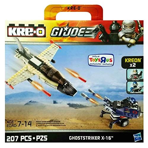 해즈브로 Hasbro Kre-O G.I. Joe Ghoststriker X-16 with Captain Ace and Cobra Trooper Kreons