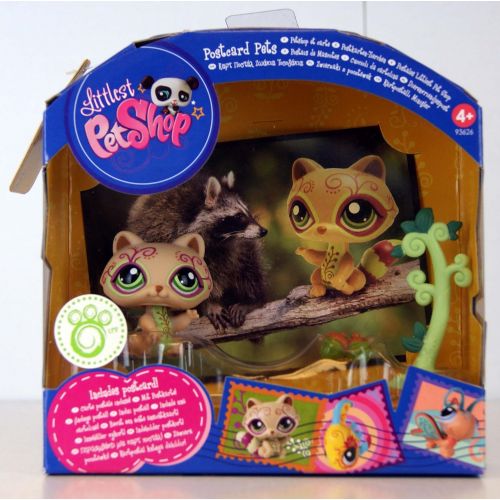 해즈브로 Hasbro Littlest Pet Shop Series 4 Postcard Pets Raccoon
