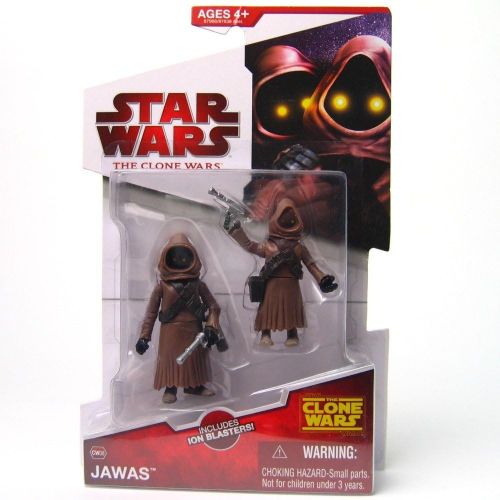 해즈브로 Hasbro Star Wars Clone Wars Animated Action Figure Jawa 2-Pack