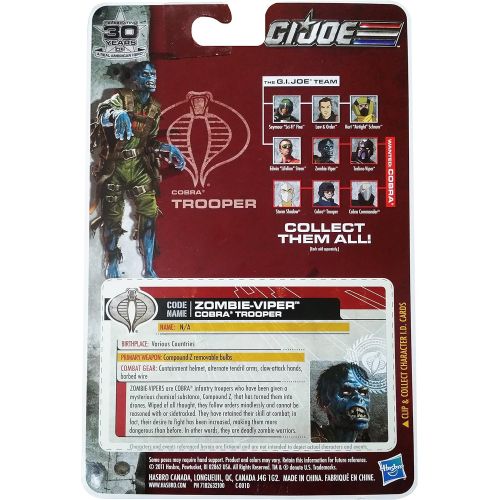 해즈브로 Hasbro G.I. Joe 30th Anniversary 3 3/4 Inch Action Figure Zombie Viper Cobra Trooper