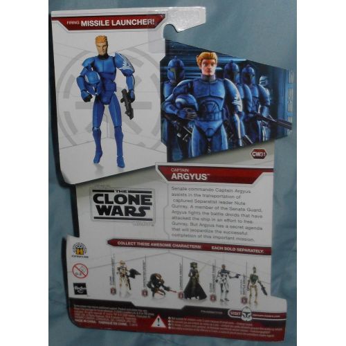 해즈브로 Hasbro Star Wars The Clone Wars Captain Argyus Figure CW31 - 3-3/4 Inch Scale Action Figure