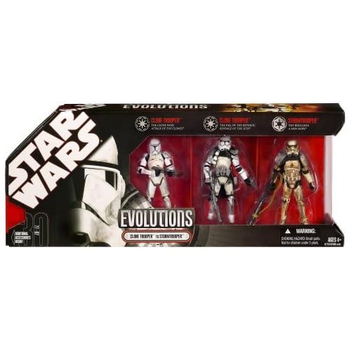 해즈브로 Hasbro Star Wars Evolutions 3 Pack: Clone Trooper to Stormtrooper