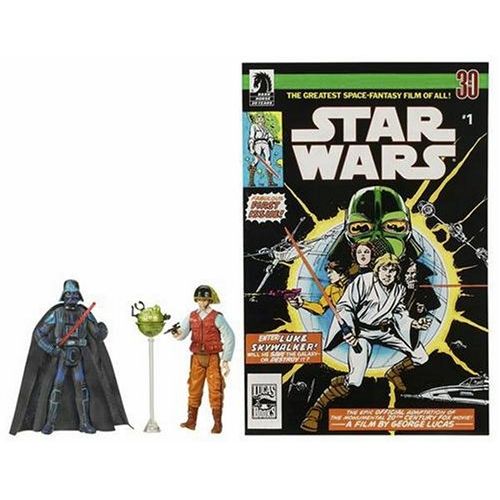 해즈브로 Hasbro Star Wars 3.75 Expanded Universe Darth Vader & Rebel Officer