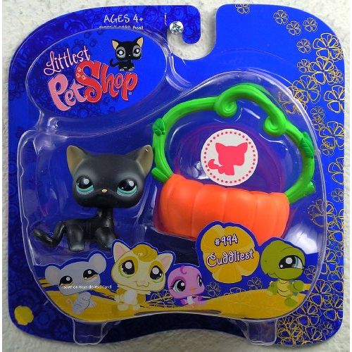 해즈브로 Hasbro Littlest Pet Shop Assortment B Series 3 Collectible Figure Black Cat with Pumpkin Basket