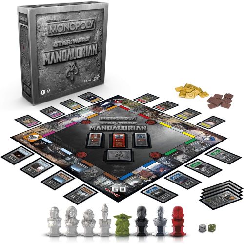 해즈브로 Hasbro Gaming Monopoly: Star Wars The Mandalorian Edition Board Game, Protect The Child (Baby Yoda) from Imperial Enemies