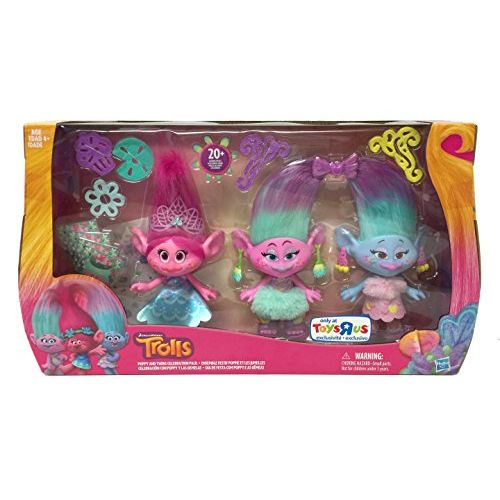 해즈브로 Hasbro DreamWorks Trolls Poppy and Twins Celebration Pack - Contains over 20 Fashion Pieces