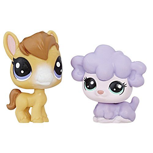 해즈브로 Hasbro Littlest Pet Shop Dru McHoof & Kimmy Lambton Mini Pet Pair