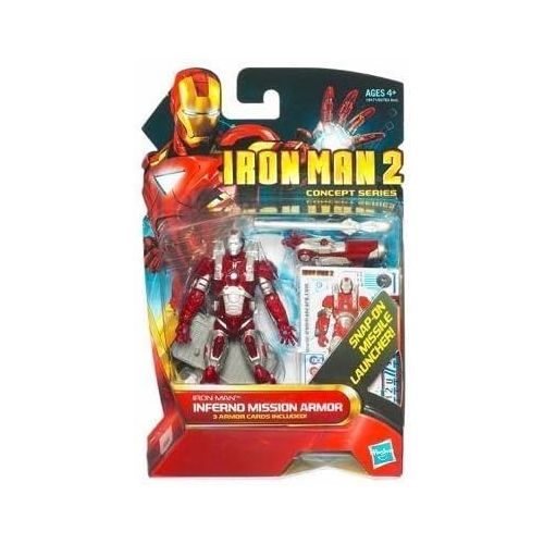 해즈브로 Hasbro Marvel Iron Man 2 Movie 3 3/4 Concept Series Iron Man Inferno Mission Armor