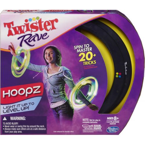 해즈브로 Hasbro Gaming Twister Rave 10 Hoopz, 2-Pack