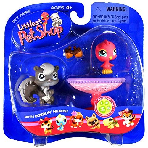 해즈브로 Hasbro Littlest Pet Shop Pet Pairs Figures Bird & Squirrel