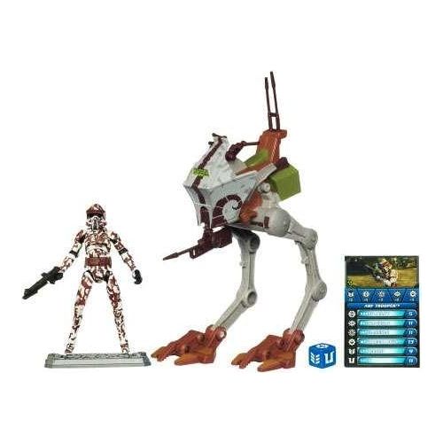 해즈브로 Hasbro Prannoi Star Wars Clone Wars 2011 Exclusive Vehicle Action Figure Pack ATRT Walker wi...