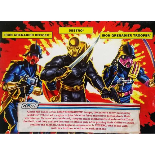 해즈브로 Hasbro G.I. Joe 25th Anniversary: Iron Grenadier Command Exclusive Boxed Action Figure 3-Pack: Destro, Iron Grenadier Officer & Trooper