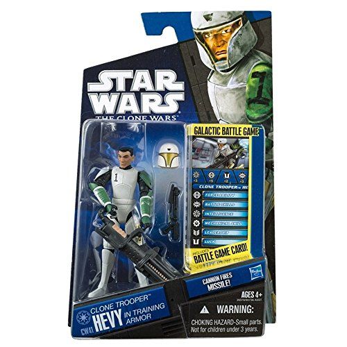 해즈브로 Hasbro Star Wars: The Clone Wars CW41 Clone Trooper Hevy in Training Armor 3.75in Action Figure