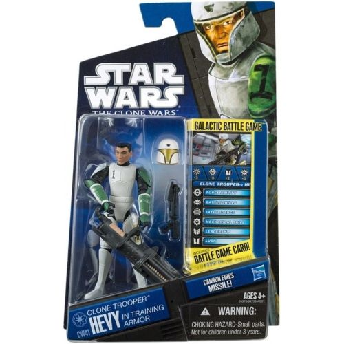 해즈브로 Hasbro Star Wars: The Clone Wars CW41 Clone Trooper Hevy in Training Armor 3.75in Action Figure