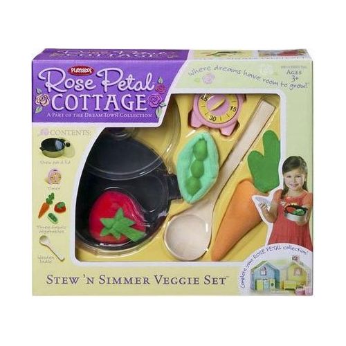 해즈브로 Hasbro Playskool Rose Petal Cottage Stew & Simmer Veggie Set