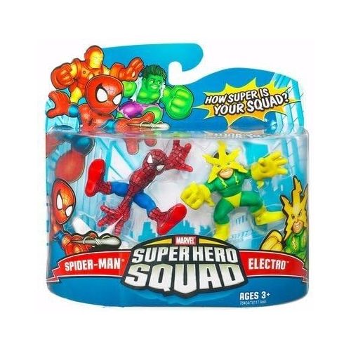 해즈브로 Hasbro Marvel Superhero Squad Series 16 Spider-Man & Electro Action Figure 2-Pack