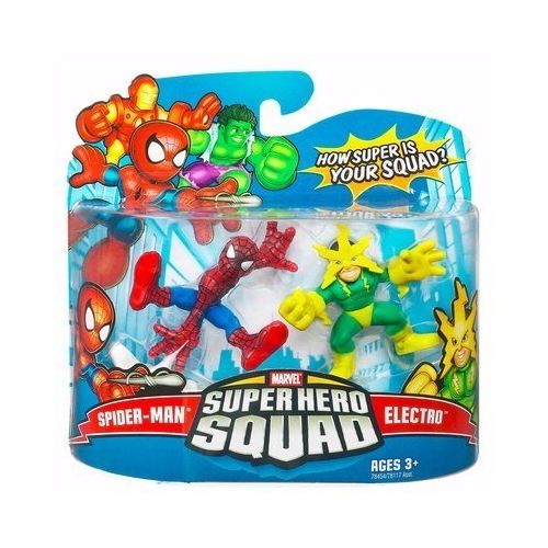 해즈브로 Hasbro Marvel Superhero Squad Series 16 Spider-Man & Electro Action Figure 2-Pack