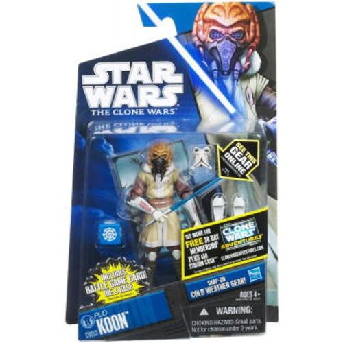 해즈브로 Hasbro Star Wars, The Clone Wars 2011 Series Action Figure, Plo Kloon #CW53 (Cold Weather Gear), 3.75 Inches