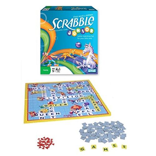 해즈브로 Hasbro Scrabble Junior Crossword Game (2008 Vintage)